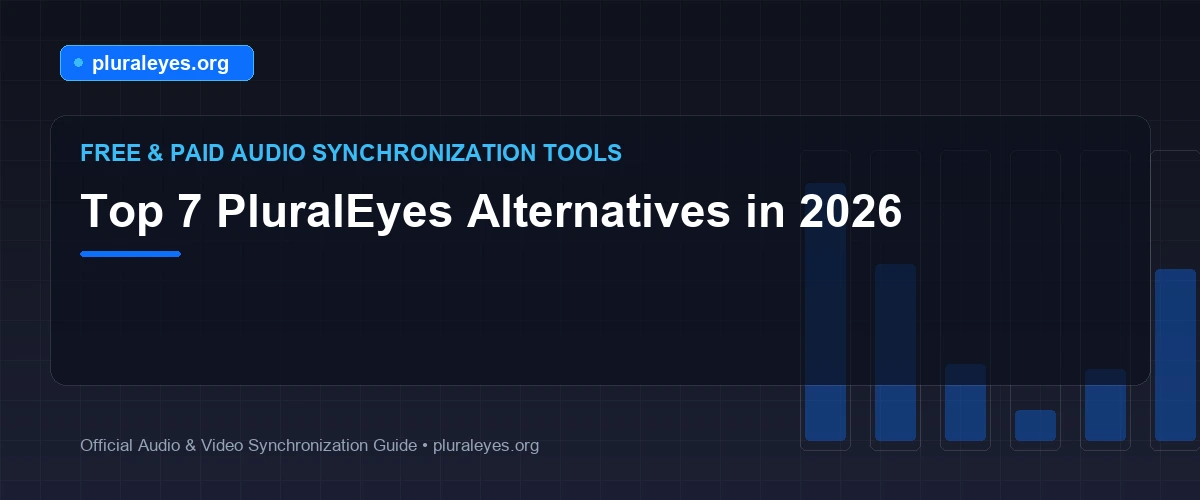 Top 7 PluralEyes Alternatives in 2026 - pluraleyes.org
